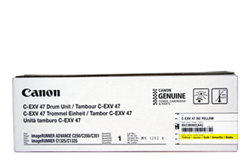 Slika - Canon C-EXV 47 (8523B002AA) rumen, originalen boben