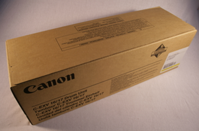 Slika - Canon C-EXV 16/17 (0255B002) rumen, originalen boben