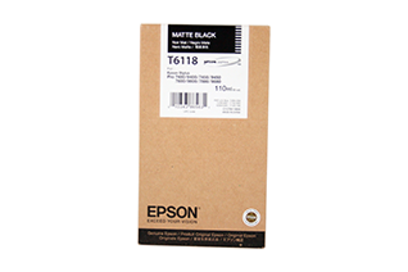 Slika - Epson T6118 mat črna, originalna kartuša