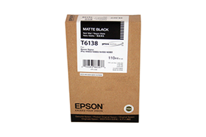 Epson T6138 mat črna, originalna kartuša