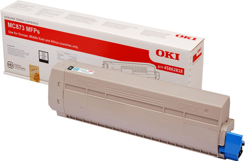 Slika - Oki MC873Bk (45862818) črn, originalen toner