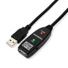 Slika - Axagon ADR-210, USB 2.0 A (M) – USB 2.0 A (F), 10m (Black), USB Repeater kabel