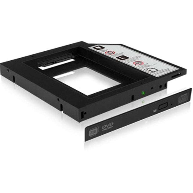 Slika - Raidsonic IB-AC640 2,5" HDD/SSD Notebook (9,5mm), slim Black, adapter