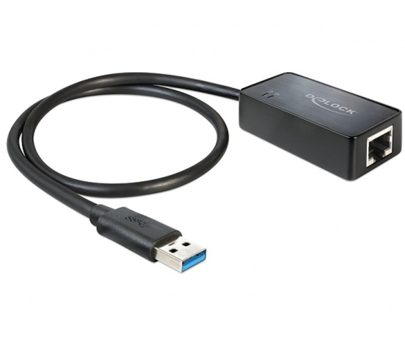 Slika - DeLock USB 3.0 (M) - Gigabit LAN 10/100/1000 Mb/s (F), adapter