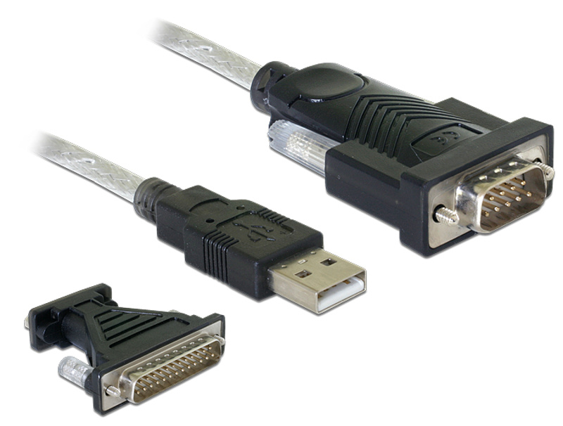 Slika - DeLock Adapter USB 2.0 > 1x Serial DB9 + Adapter DB25
