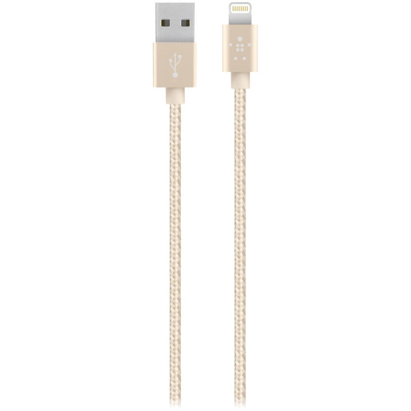 Slika - Belkin MIXIT UP USB A (M) - Metallic Lightning Cable (M), Gold, kabel