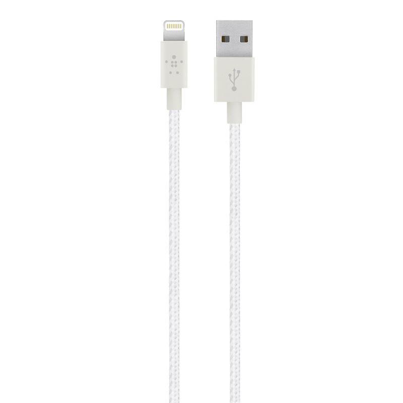 Slika - Belkin MIXIT UP USB A (M) - Metallic Lightning Cable (M), White, kabel