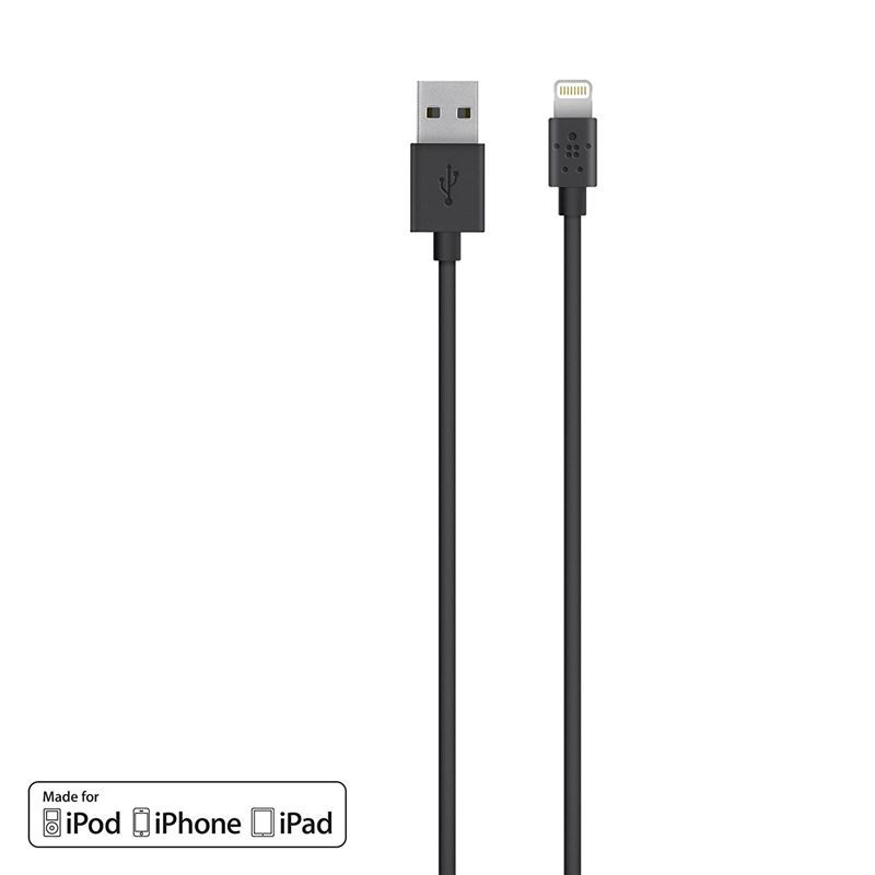 Slika - Belkin MIXIT UP USB A (M) ChargeSync Cable – Lightning Cable (M), 2m Black, kabel