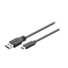 Slika - Goobay USB 3.0 A (M) – USB C, 0,5m Black, kabel