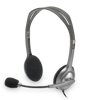 Slika - Logitech LOGI H110 (981-000271) 2.0 sive, slušalke z mikrofonom
