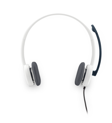 Logitech H150 2.0 bele, slušalke z mikrofonom