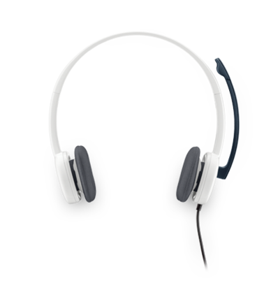 Logitech H150 (981-000350) 2.0 bele, slušalke z mikrofonom