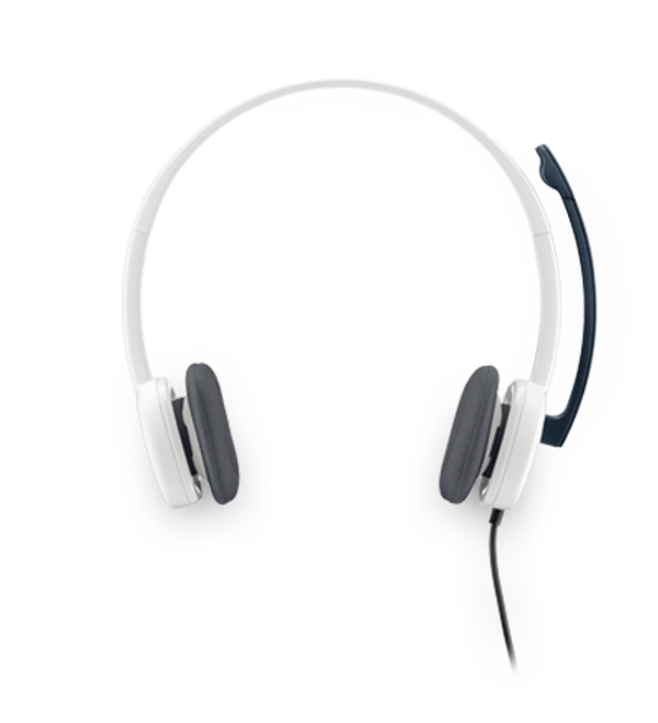 Slika - Logitech H150 (981-000350) 2.0 bele, slušalke z mikrofonom