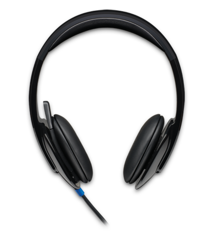 Slika - Logitech H540 (981-000480) 2.0 črne, slušalke z mikrofonom