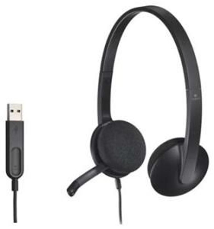 Slika - Logitech H340 2.0 črne, slušalke z mikrofonom