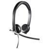 Slika - Logitech LOGI  H650e Stereo USB žične dvostranske slušalke z mikrofonom sive (981-000519)
