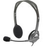 Slika - Logitech H111 (981-000593) 2.0 sive, slušalke z mikrofonom