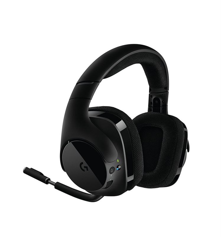 Slika - Logitech G533 brezžične DTS 7.1 Gaming črne, slušalke z mikrofonom