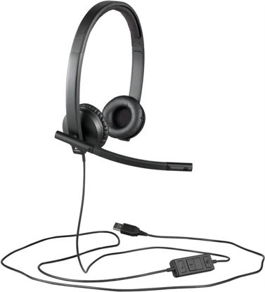 Logitech LOGI H570E (981-000575) 2.0 USB črne, slušalke z mikrofonom