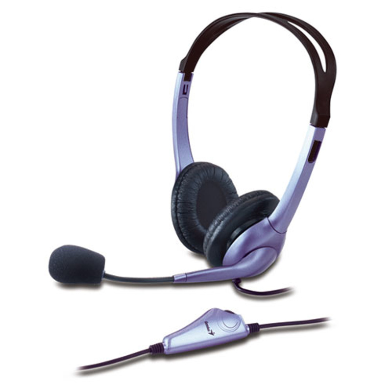 Slika - Genius HS-04S 2.0 vijolične/črne, slušalke z mikrofonom