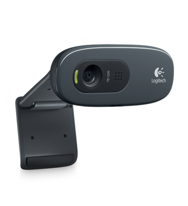 Logitech C270 (960-001063) HD Mic 720p Black, spletna kamera