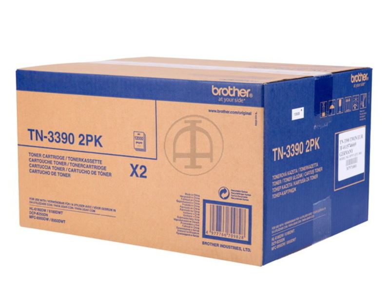 Slika - Brother TN-3390 Twin črn, dvojno pakiranjue, original