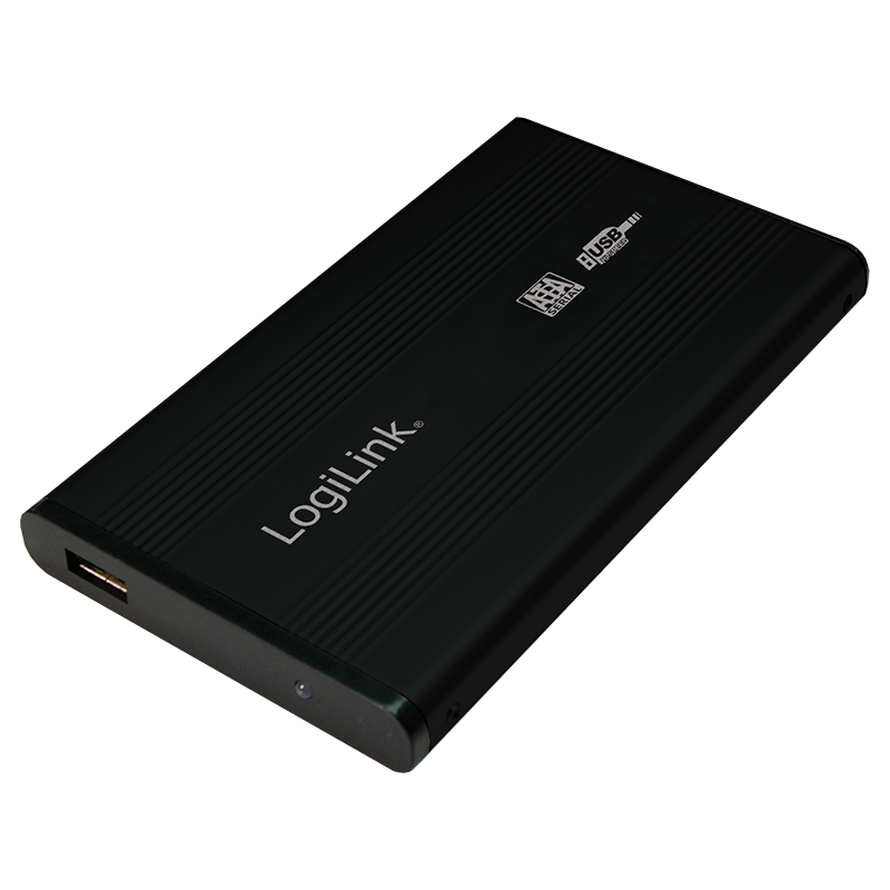 Slika - Logilink UA0041B 2,5" SATA USB 2.0 Aluminium Black, ohišje za disk