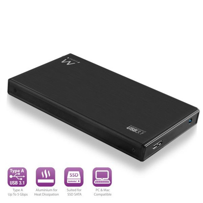 Ewent EW7032 HDD/SSD 2,5" USB 3.1, ohišje za disk