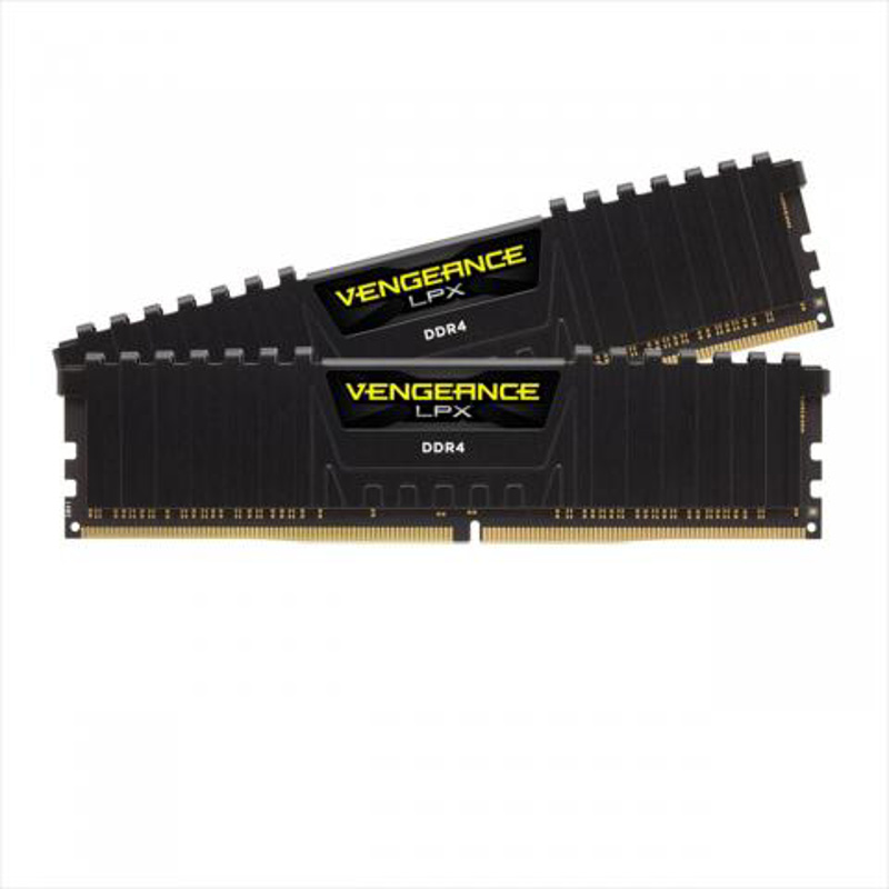 Slika - Corsair 16GB DDR4 2666MHz Kit (2x8GB) Vengeance LPX Black (CMK16GX4M2Z2666C16)