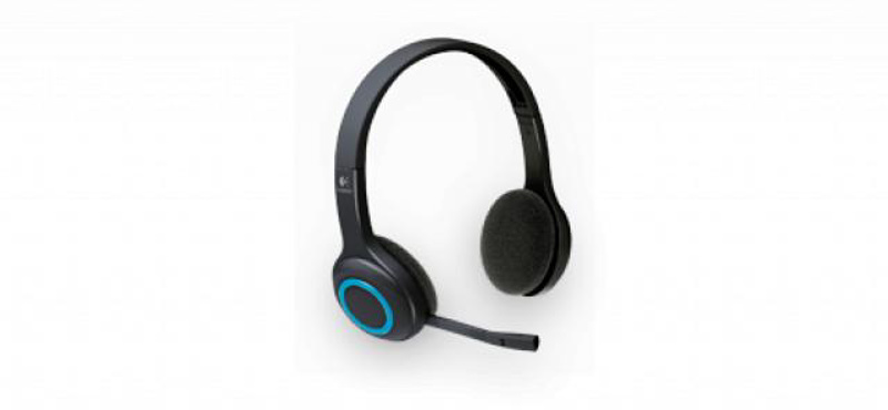 Slika - Logitech H600 Wireless 2.0 Black/Blue, brezžične slušalke z mikrofonom