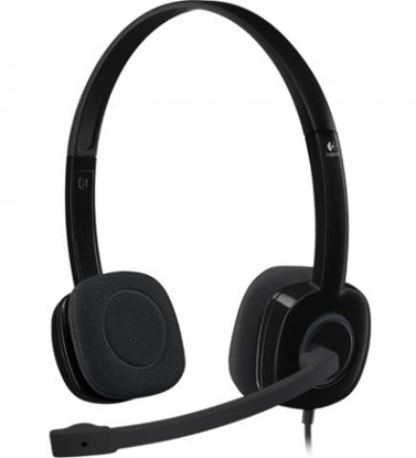 Logitech H151 2.0 črne, slušalke z mikrofonom