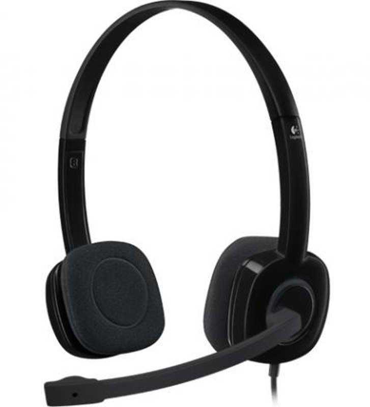 Slika - Logitech H151 2.0 črne, slušalke z mikrofonom
