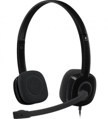 Logitech H151 (981-000589) 2.0 črne, slušalke z mikrofonom