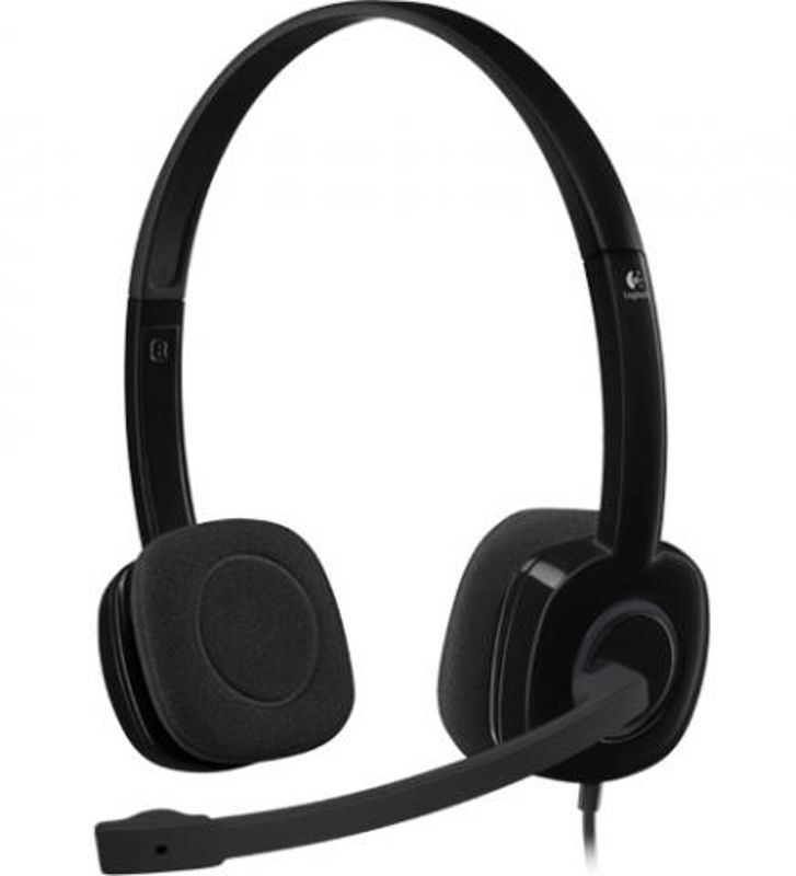 Slika - Logitech H151 (981-000589) 2.0 črne, slušalke z mikrofonom