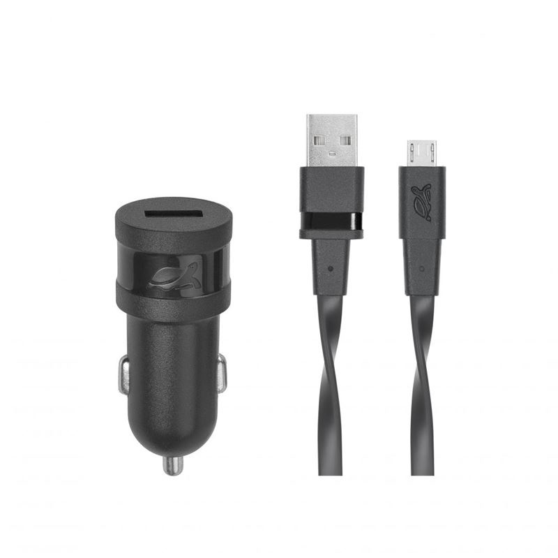 Slika - RivaCase RIVAPOWER VA4211 BD1 1,0A/ 1USB + Micro USB Black, avto polnilec 