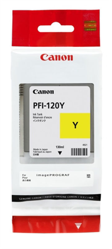 Slika - Canon PFI-120Y rumena, originalna kartuša