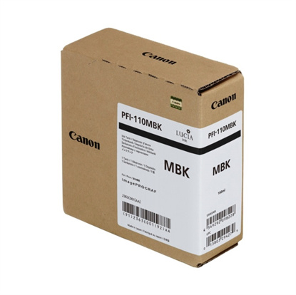 Canon PFI-110MBK, mat črna, originalna kartuša