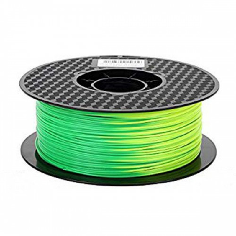 Slika - 3D Filament ABS 1,75 mm 1kg teperaturna sprememba barve zelena - rumena