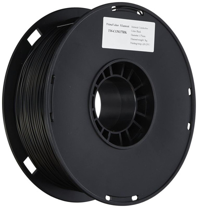 3D filament ABS 1,75 mm 1kg Black (elektro prevodni)