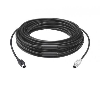 Logitech LOGI GROUP 15m Extended Cable podaljševalni kabel Mini-DIN-6 črn (939-001490)