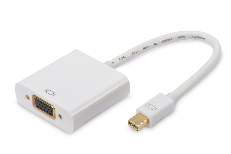Slika - Ednet 84510 mini DisplayPort 1.1 - VGA HD15 0,15m White, Adapter