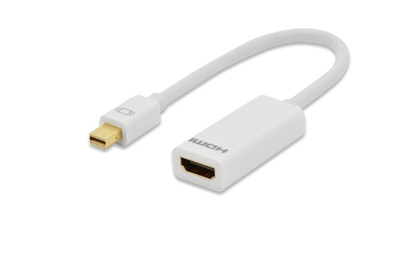 Slika - Ednet 84507 mini DisplayPort (M) 1.1a - HDMI (F) 0,15m White, Adapter