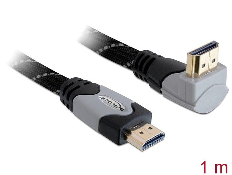 Slika - DeLock 82993 HDMI 1.4 (M) - HDMI (M) Ultra HD 4K(Ethernet) 1m Black, kabel