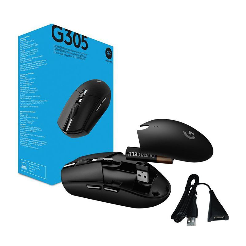 Slika - Logitech G305 Gamer črna brezžična miška