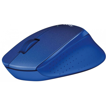 Logitech M330 tiha Plus modra brezžična miška