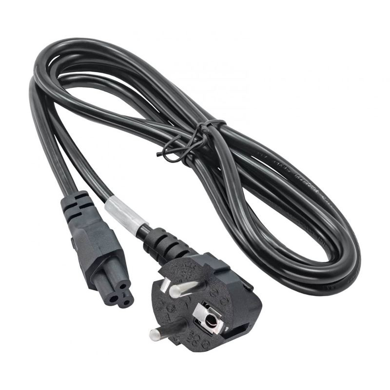 Slika - Akyga AK-NB-01A C5 220V, Tripolar 1,5m Black, napajalni kabel