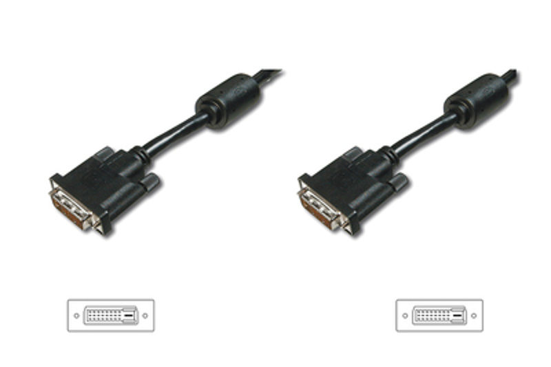 Slika - Digitus DVI (24+1) (M) - DVI-D (Dual Link) (M) 3m Black, kabel