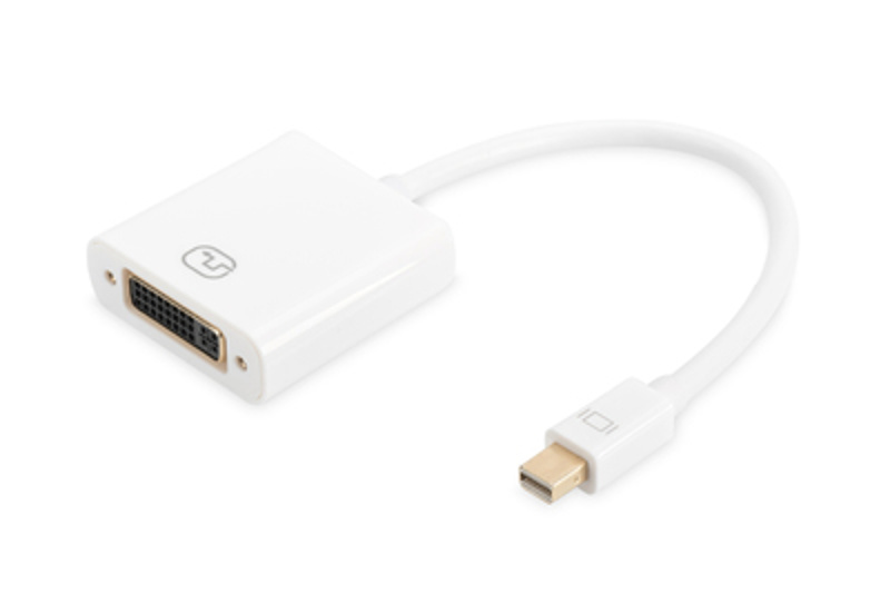 Slika - Digitus miniDisplayPort 1.1 a (M) - DVI-I (Dual Link) (F) 0,15m White Adapter