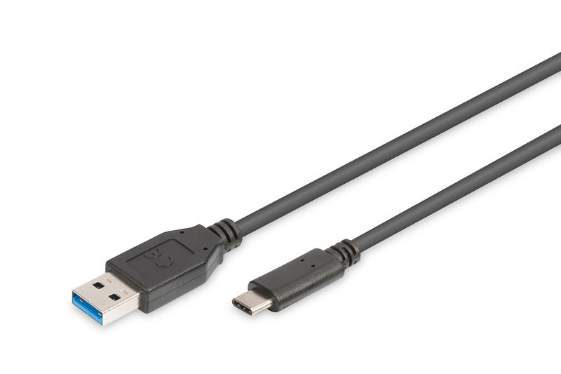 Slika - Digitus AK-300136-010-S USB C (M) - USB A (M)  2.0 1m Black, kabel