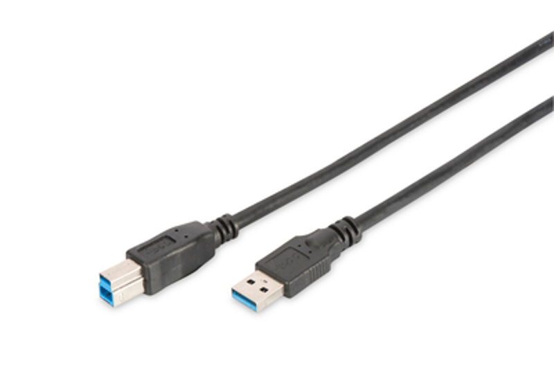 Slika - Digitus AK-300115-018-S USB A (M) - USB B (M) 3.0 1,8m Black, kabel